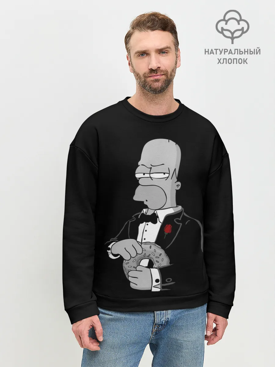 Мужской свитшот базовый / Гомер