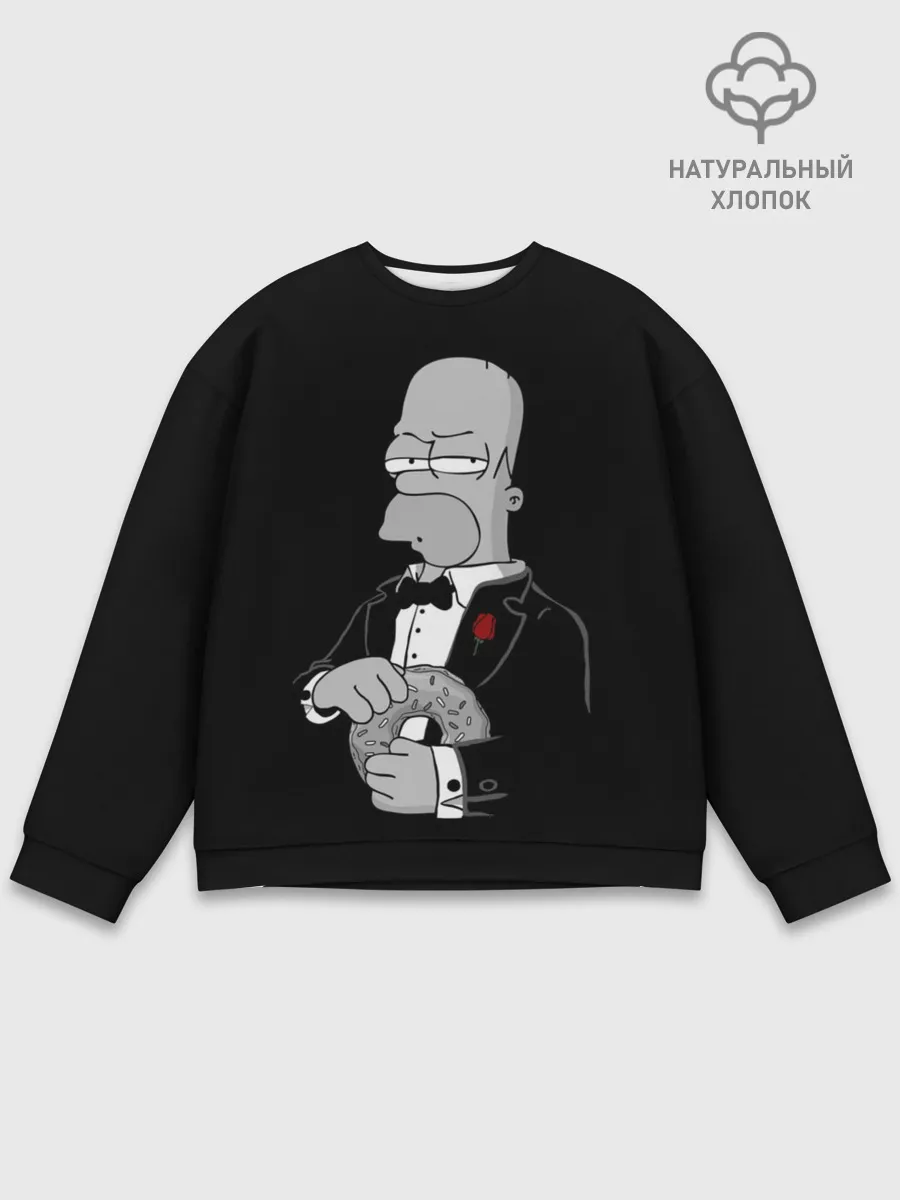 Мужской свитшот базовый / Гомер