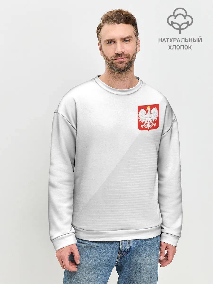 Мужской свитшот базовый / Польша домашняя форма