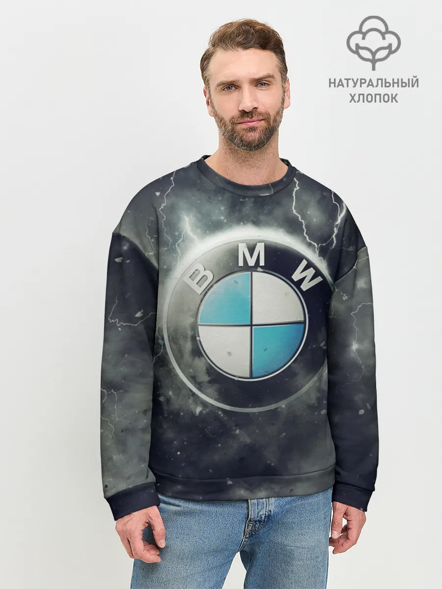 Мужской свитшот базовый / Логотип BMW