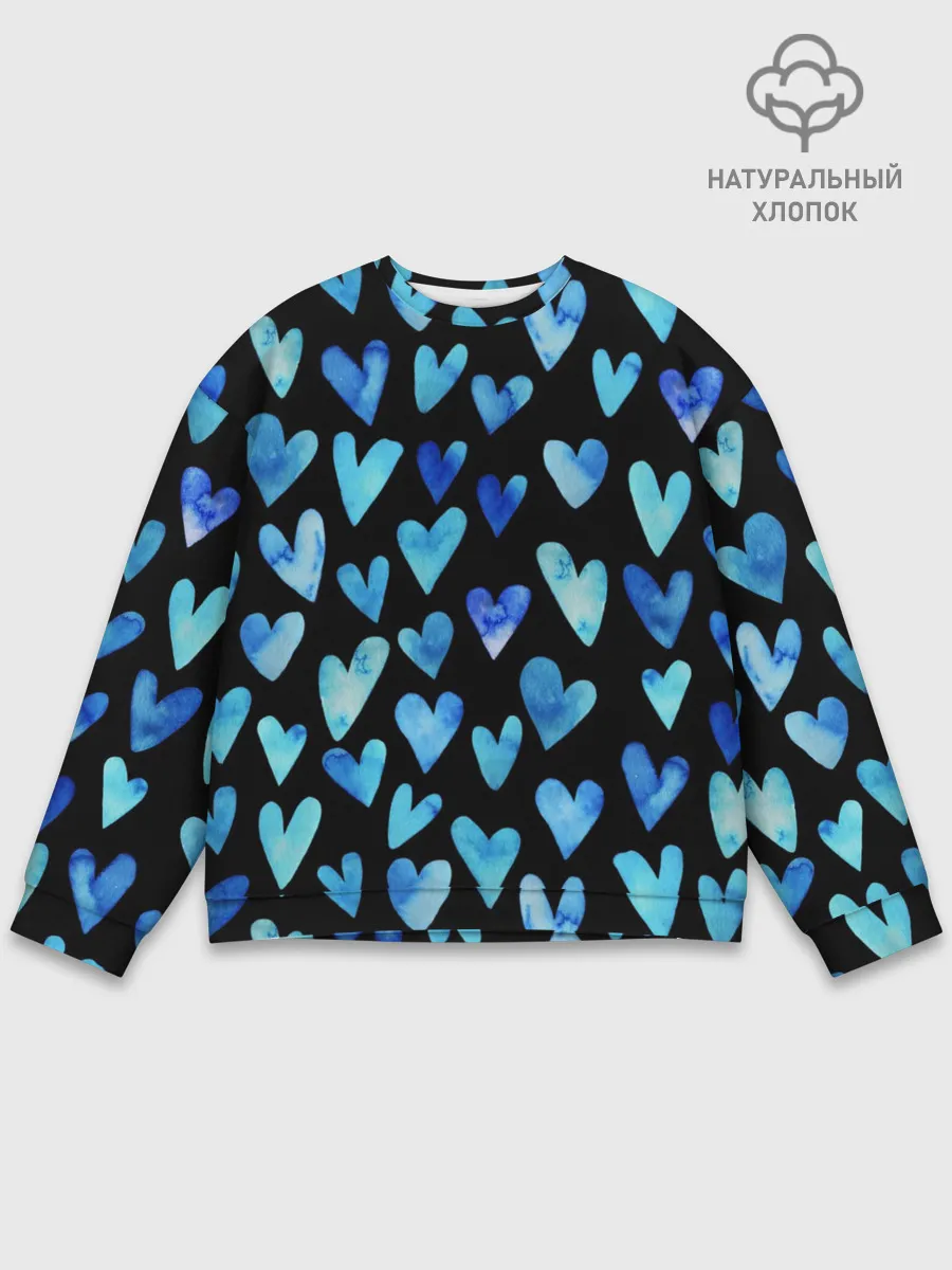 Мужской свитшот базовый / Blue Hearts