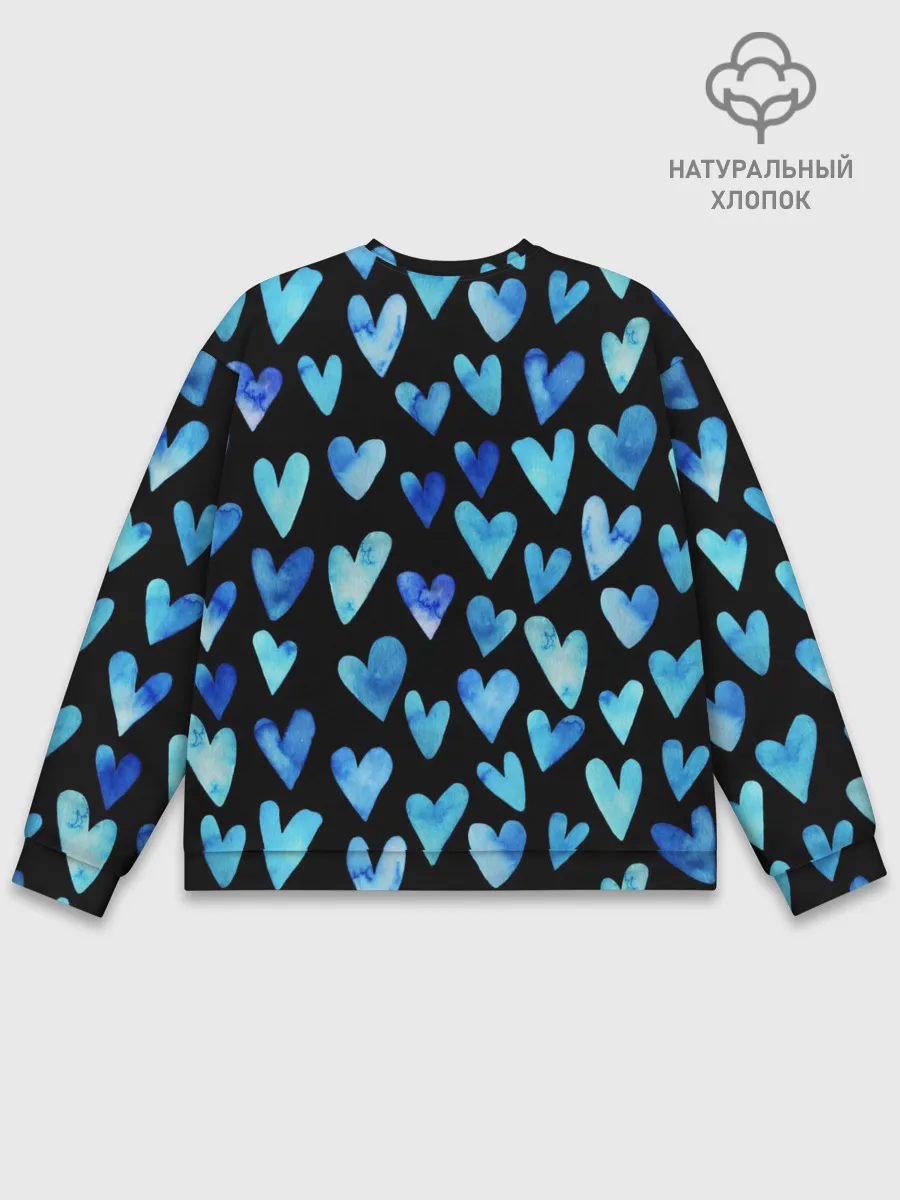 Мужской свитшот базовый / Blue Hearts