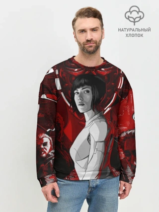 Мужской свитшот базовый / Призрак в доспехах