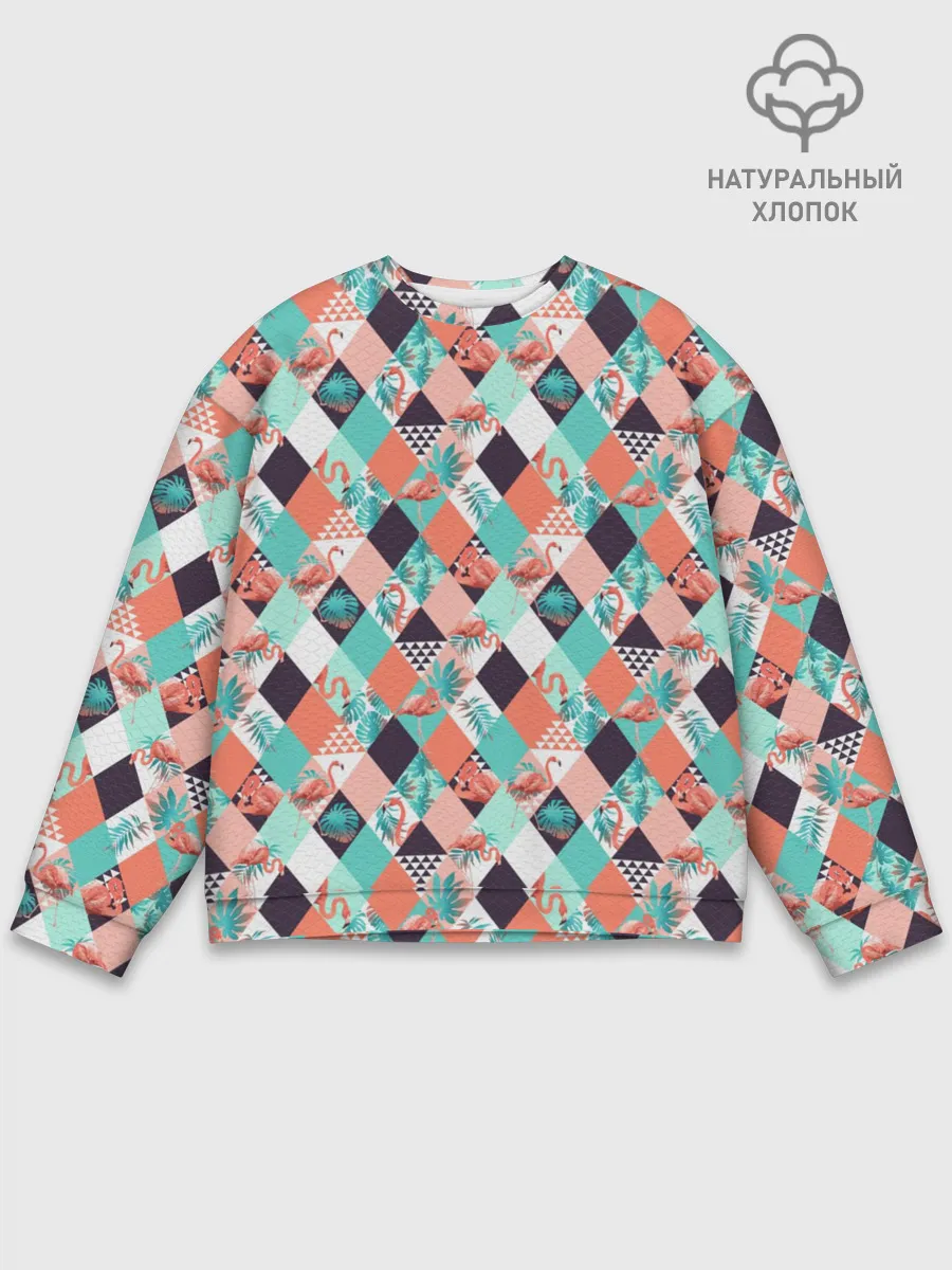 Мужской свитшот базовый / Фламинго