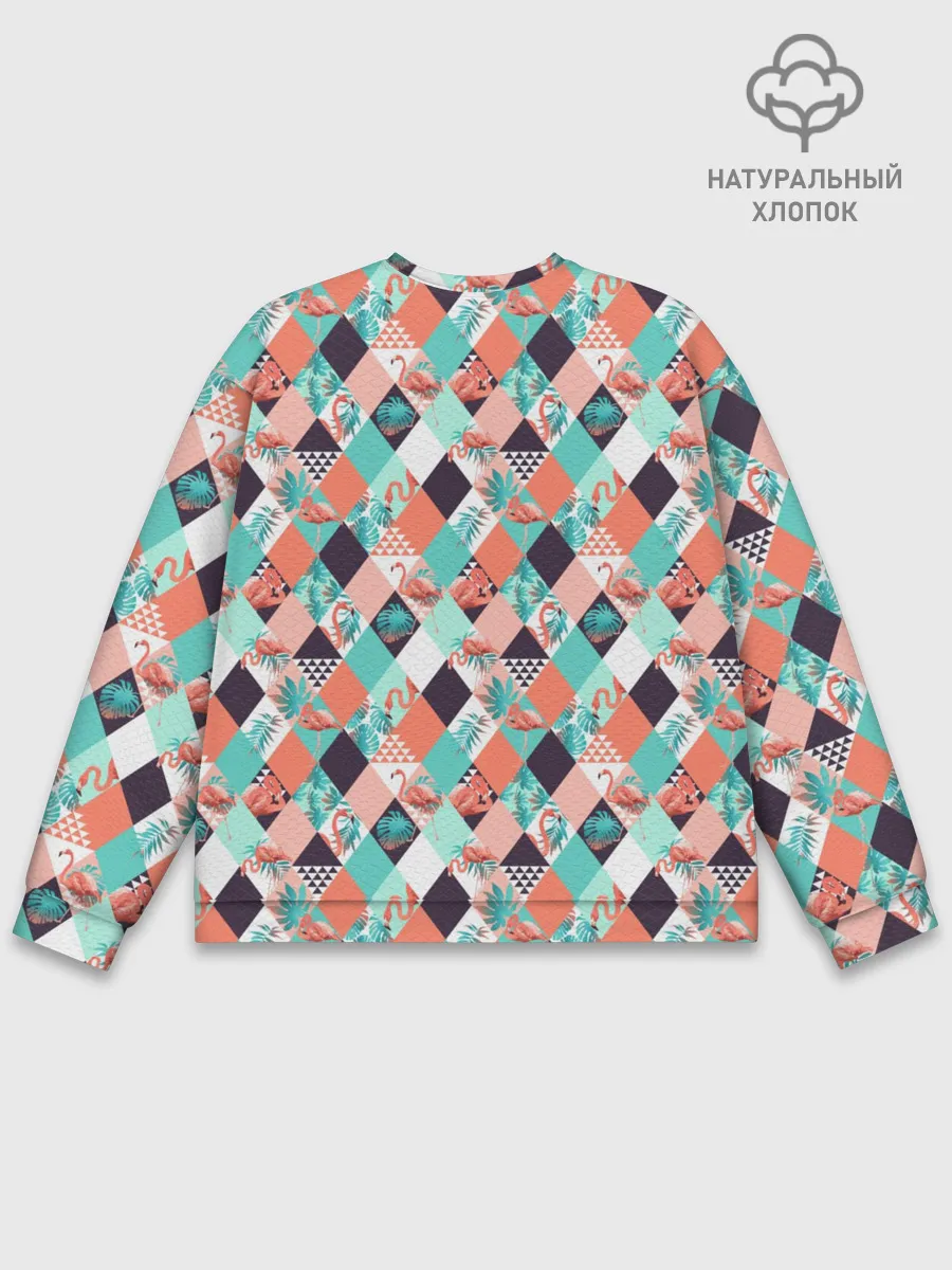 Мужской свитшот базовый / Фламинго