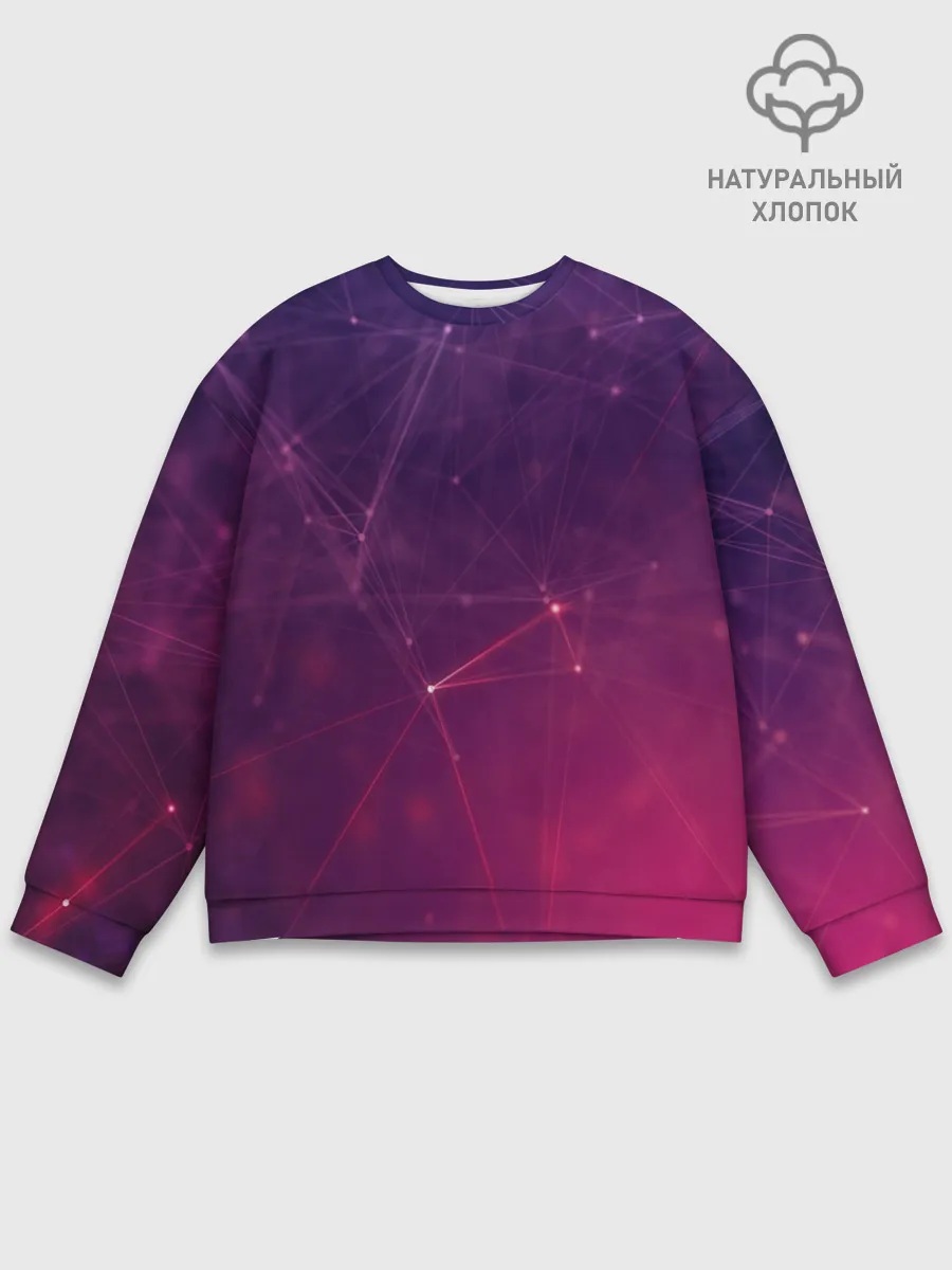 Мужской свитшот базовый / Космическая текстура