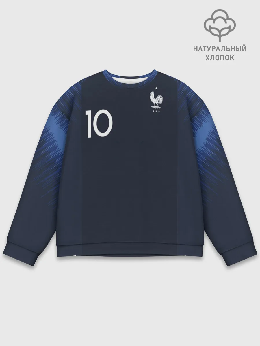 Мужской свитшот базовый / Mbappe home WC 2018