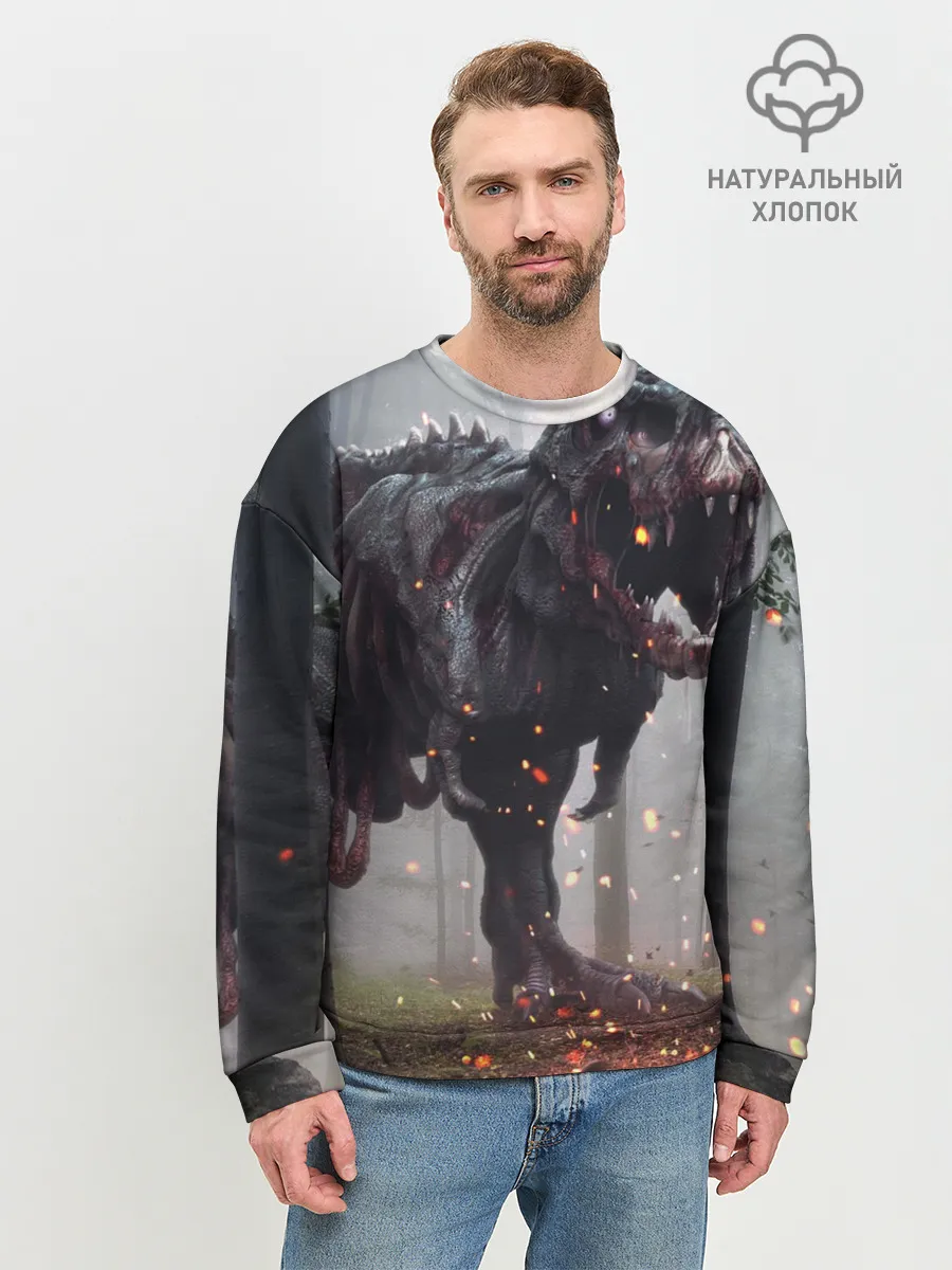 Мужской свитшот базовый / мир юрского периода