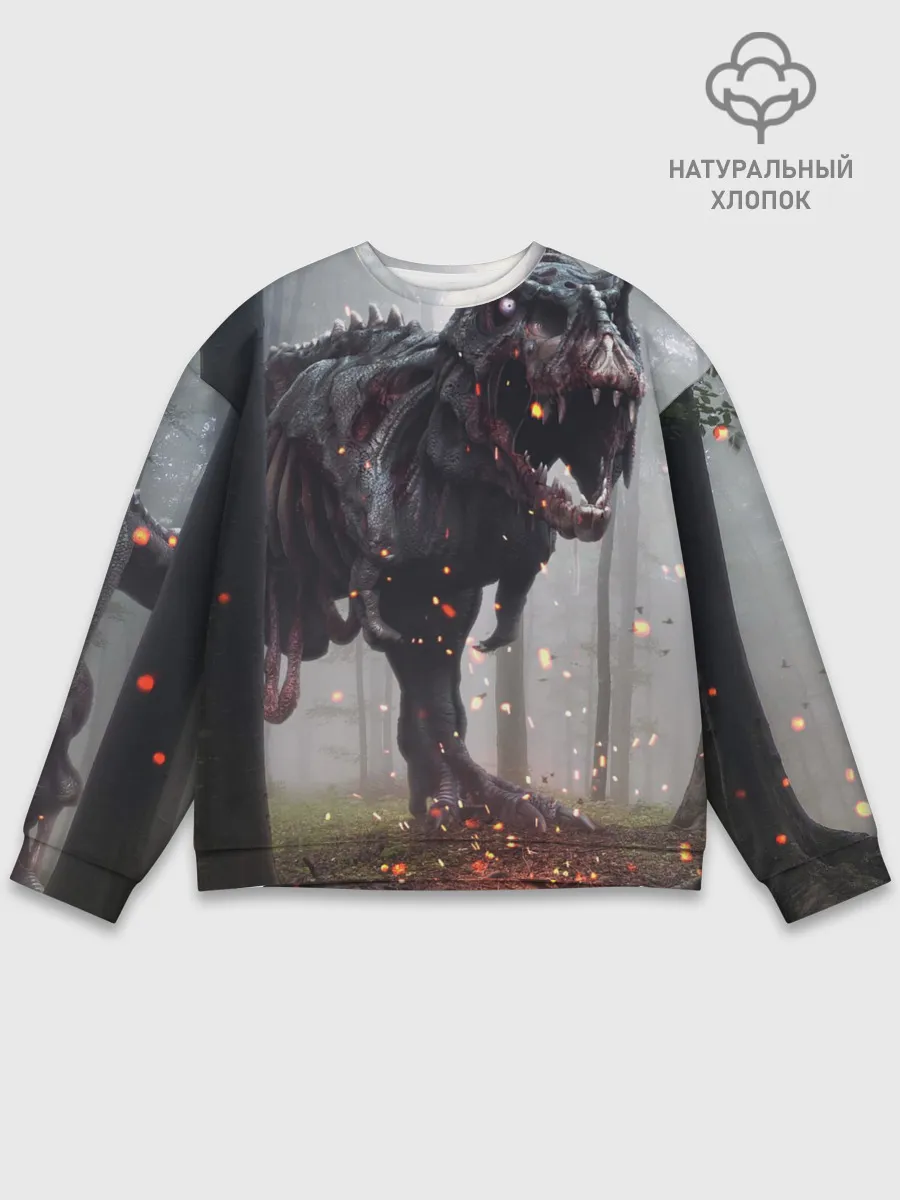 Мужской свитшот базовый / мир юрского периода