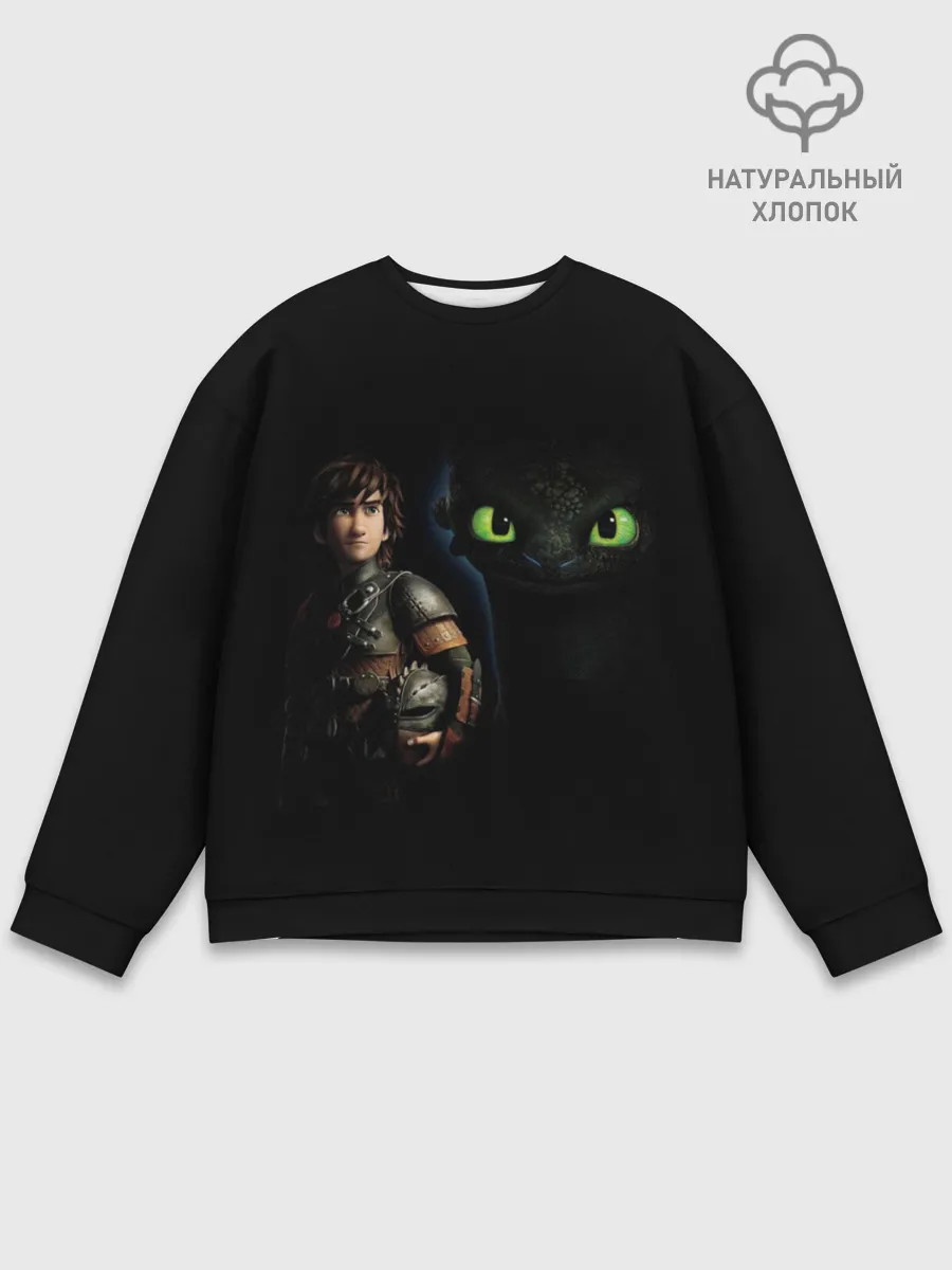 Мужской свитшот базовый / как приручить дракона