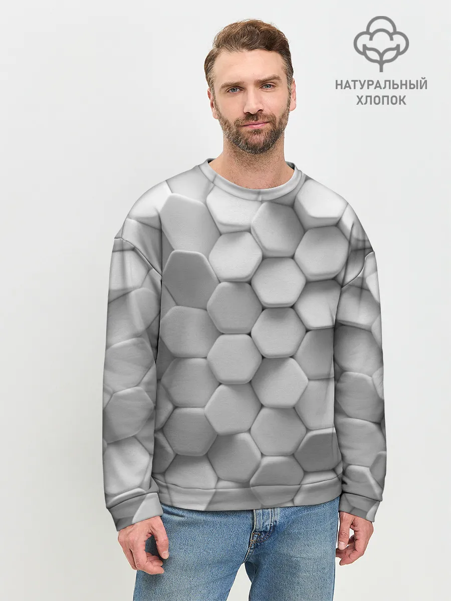 Мужской свитшот базовый / Геометрическая живопись