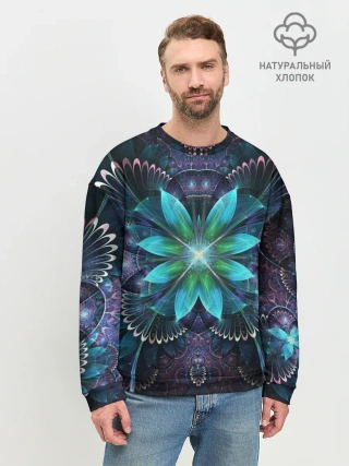 Мужской свитшот базовый / Астральная мандала