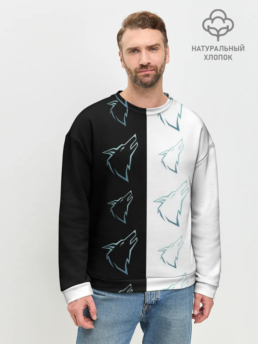 Мужской свитшот базовый / Волк среди волков