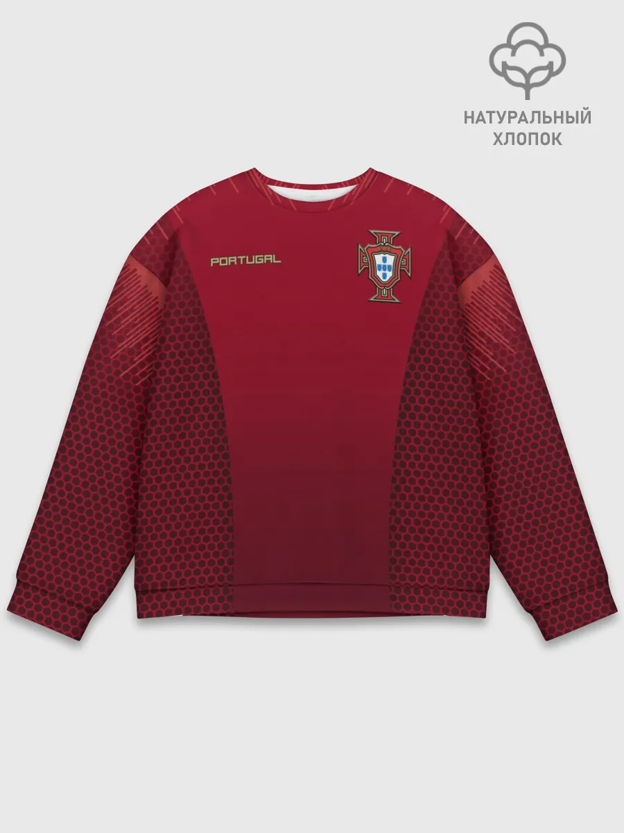 Мужской свитшот базовый / Португалия форма с сеткой