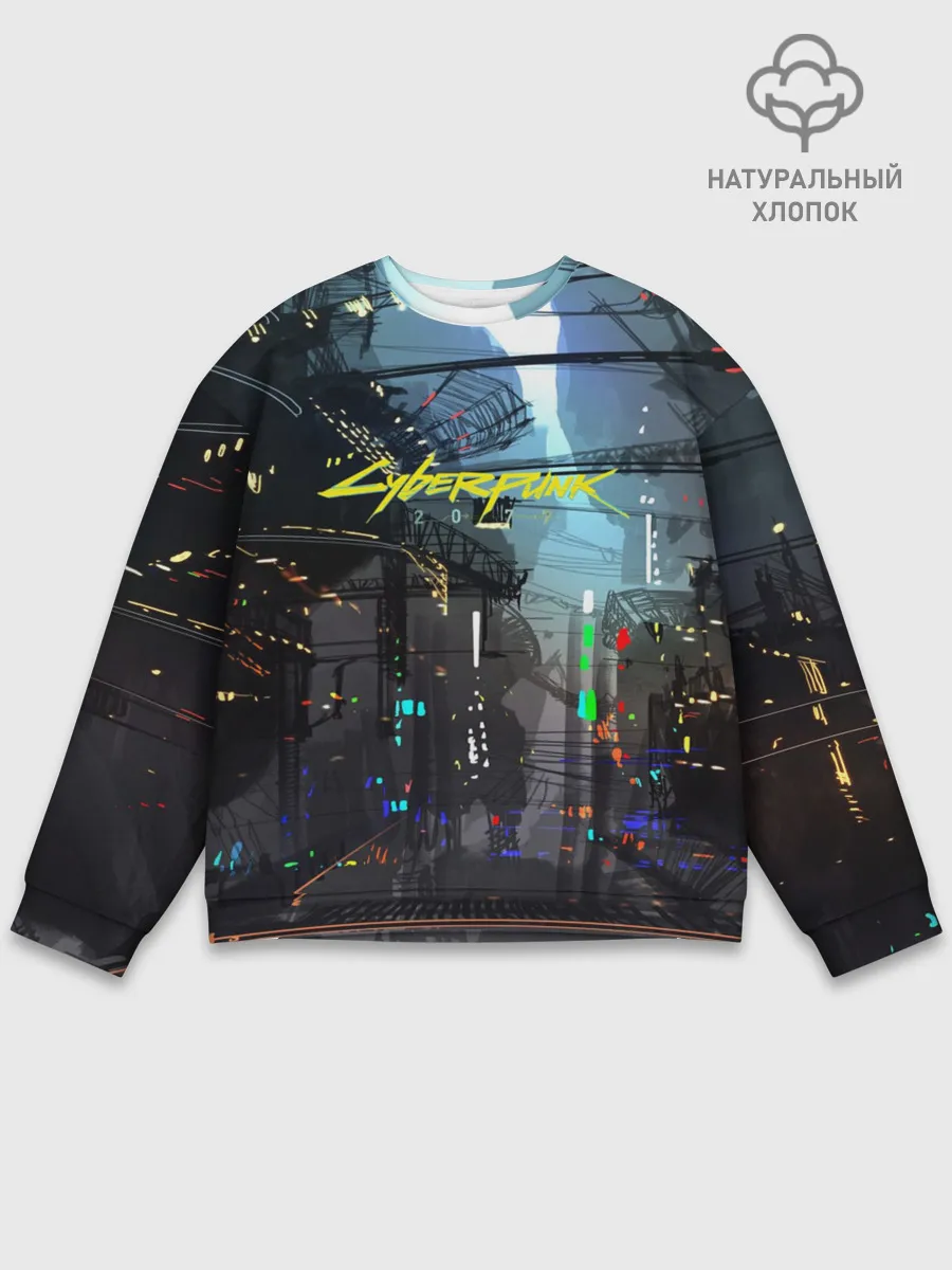 Мужской свитшот базовый / Cyber Punk 2077