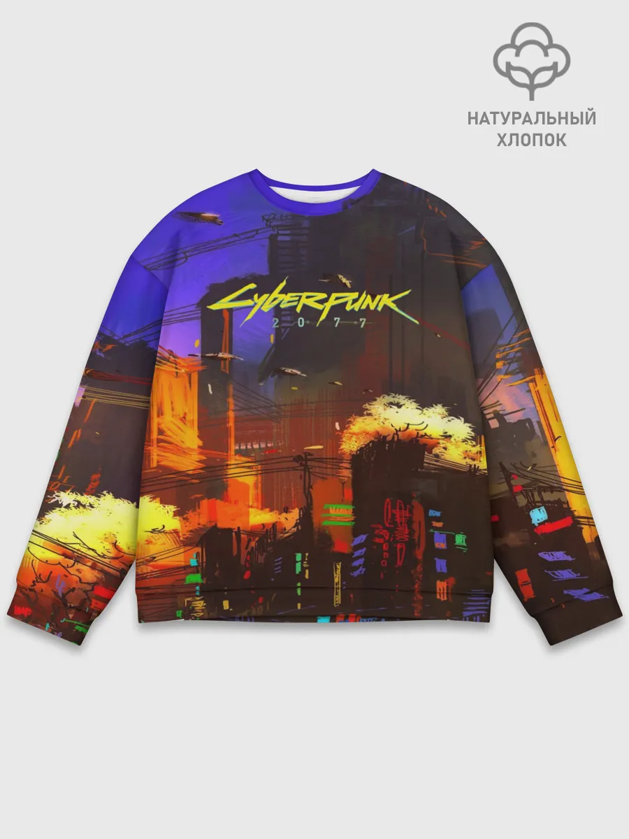 Мужской свитшот базовый / Cyber Punk 2077