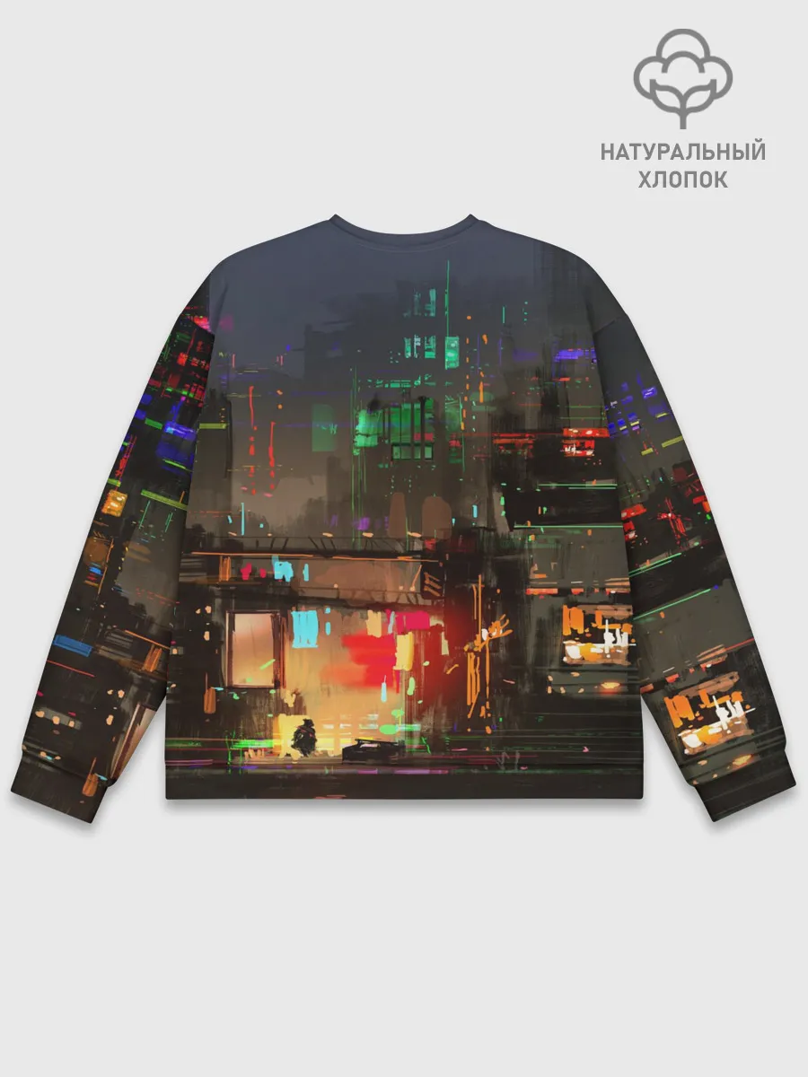 Мужской свитшот базовый / Cyber Punk 2077