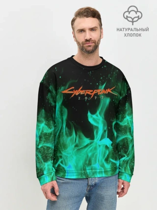 Мужской свитшот базовый / CYBERPUNK 2077 | КИБЕРПАНК 2077