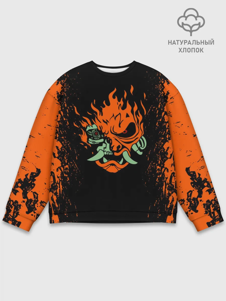 Мужской свитшот базовый / CYBERPUNK 2077 SAMURAI