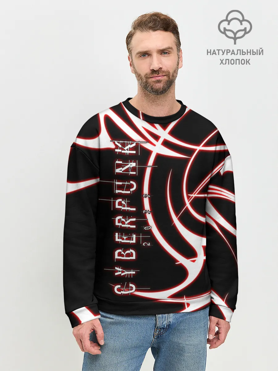 Мужской свитшот базовый / Cyberpunk 2077