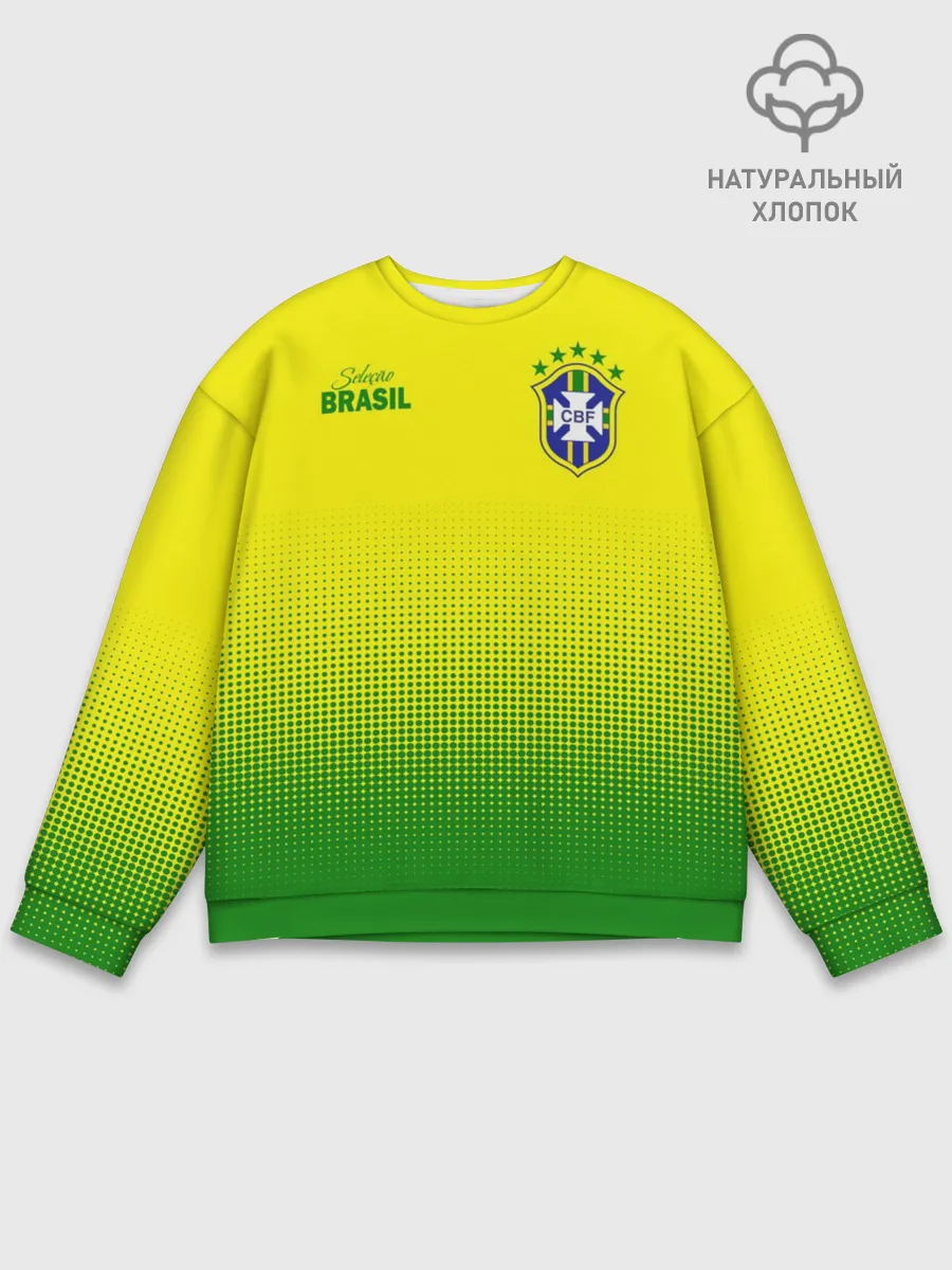Мужской свитшот базовый / Сборная Бразилии