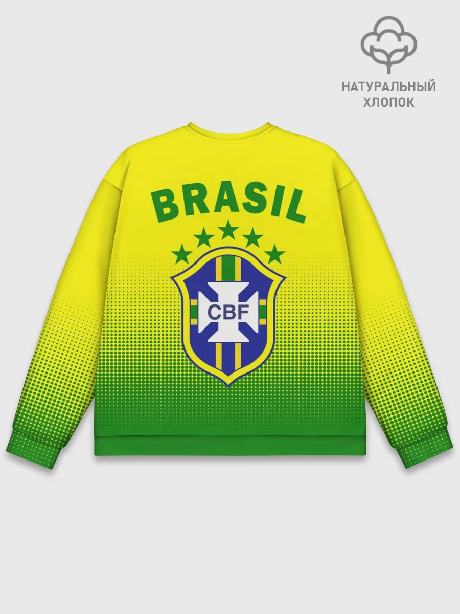Мужской свитшот базовый / Сборная Бразилии