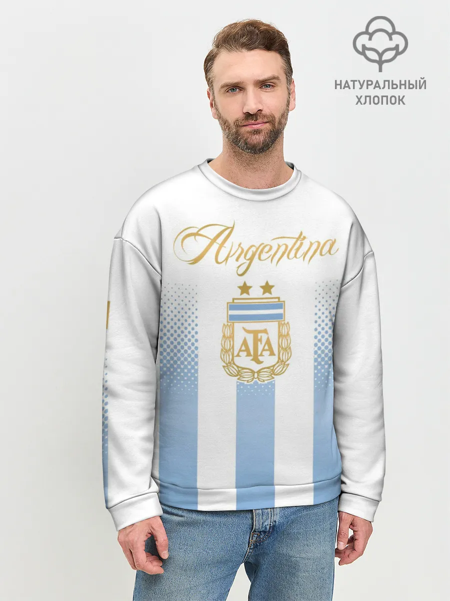 Мужской свитшот базовый / Сборная Аргентины