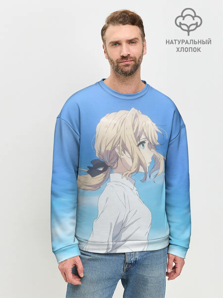 Мужской свитшот базовый / Violet Evergarden