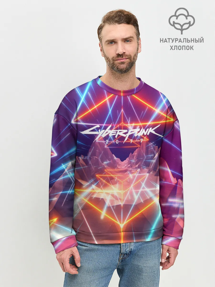 Мужской свитшот базовый / Cyber Punk 2077