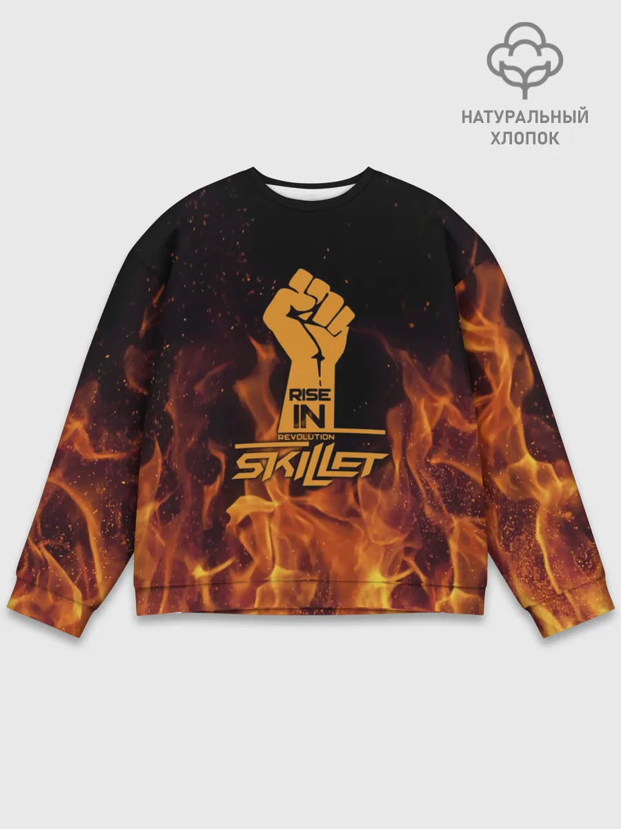 Мужской свитшот базовый / Rise in revolution - Skillet