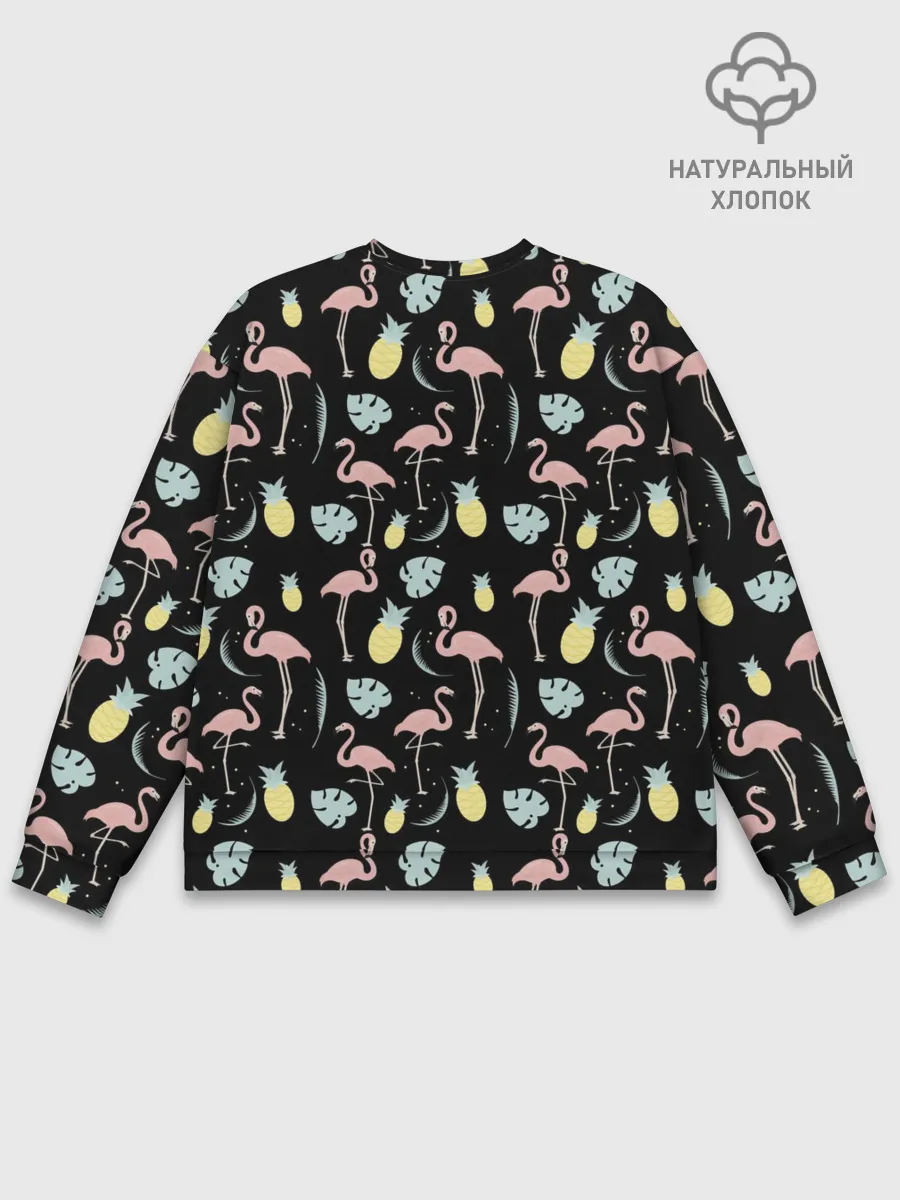Мужской свитшот базовый / Розовый фламинго