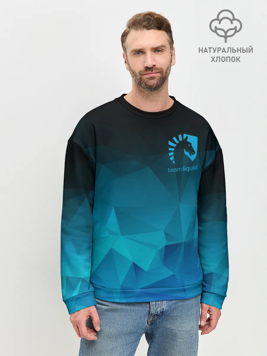 Мужской свитшот базовый / TEAM LIQUID E-SPORT