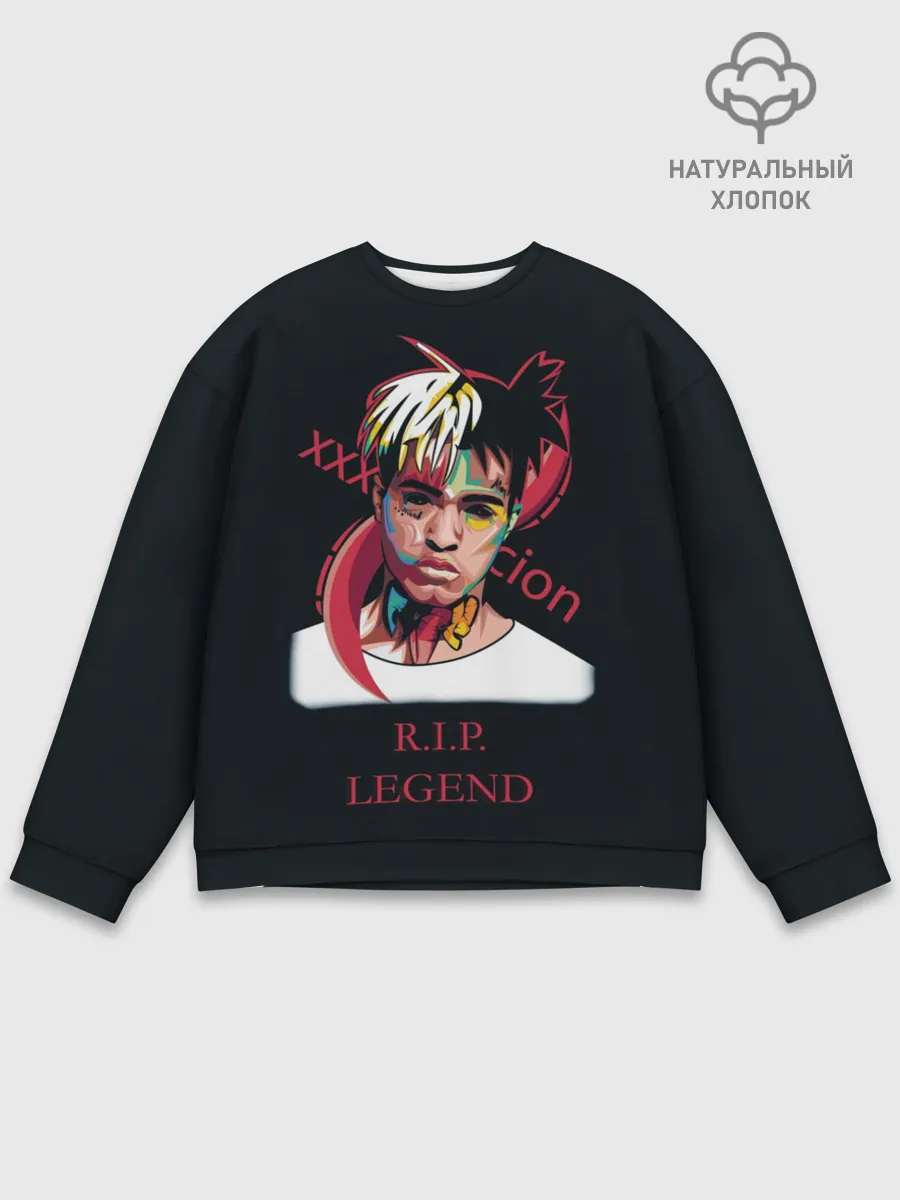 Мужской свитшот базовый / XXXTentacion / RIP Legend 2