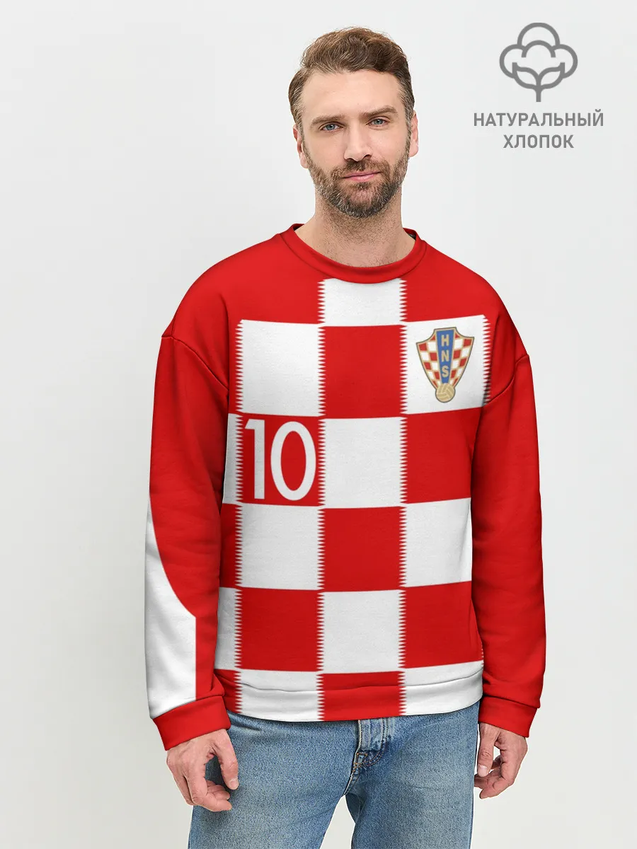 Мужской свитшот базовый / Модрич Хорватия