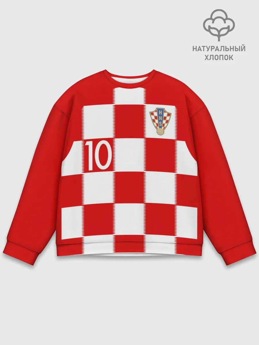 Мужской свитшот базовый / Модрич Хорватия