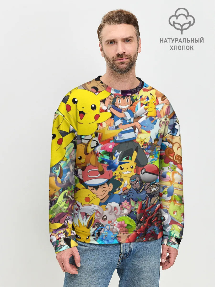 Мужской свитшот базовый / Pokemon