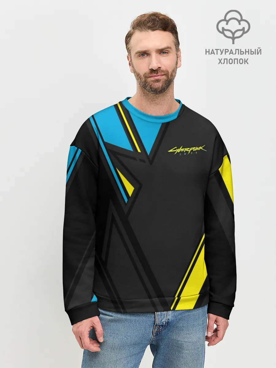 Мужской свитшот базовый / CYBERPUNK 2077 | КИБЕРПАНК 2077