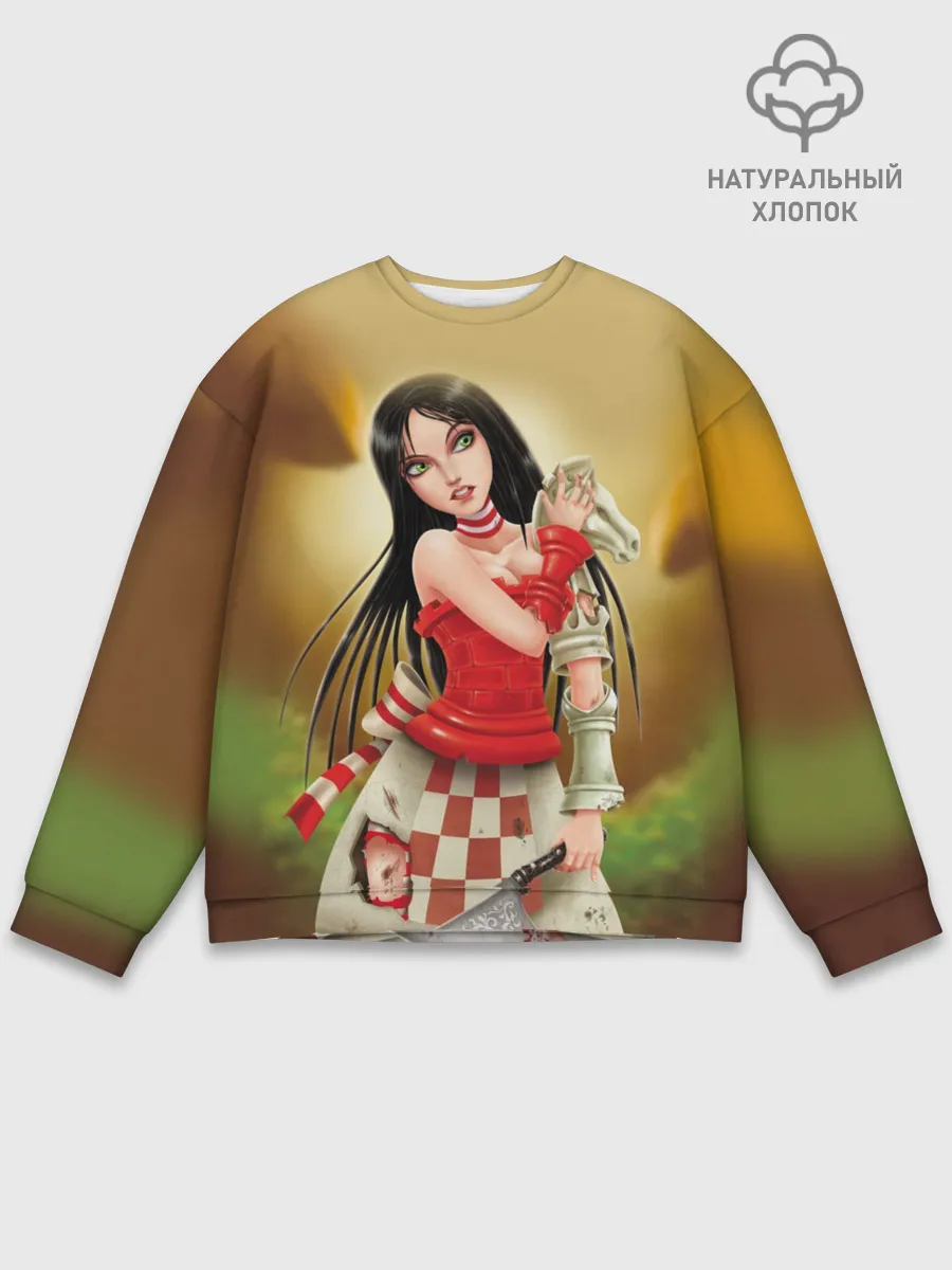 Мужской свитшот базовый / Алиса: безумие возвращается