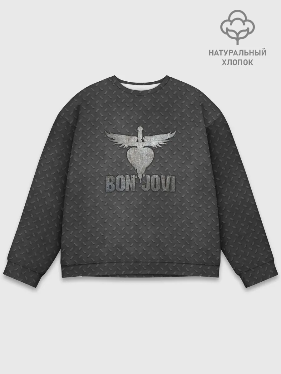 Мужской свитшот базовый / Bon Jovi