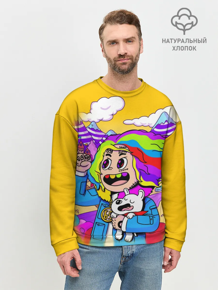 Мужской свитшот базовый / 69 rainbow