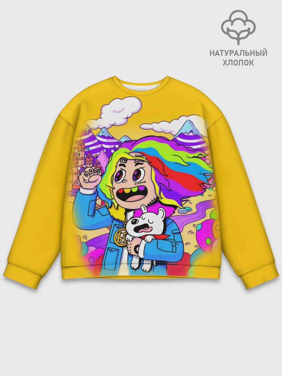 Мужской свитшот базовый / 69 rainbow