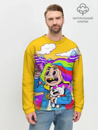 Мужской свитшот базовый / 69 rainbow