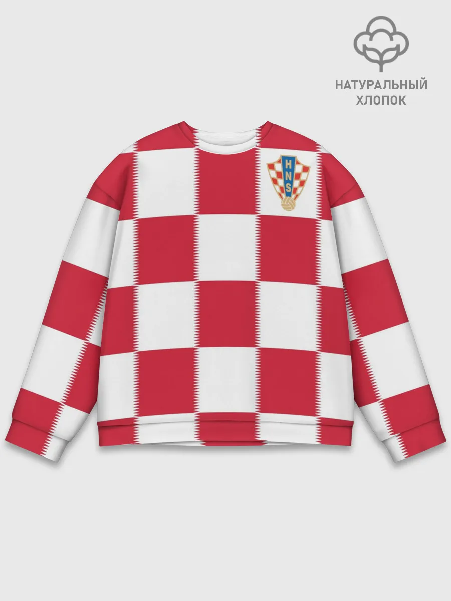 Мужской свитшот базовый / Форма Хорватии