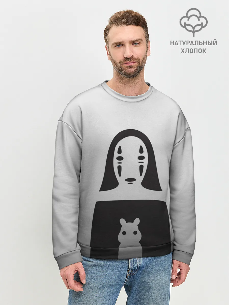 Мужской свитшот базовый / Каонаси и хомячок