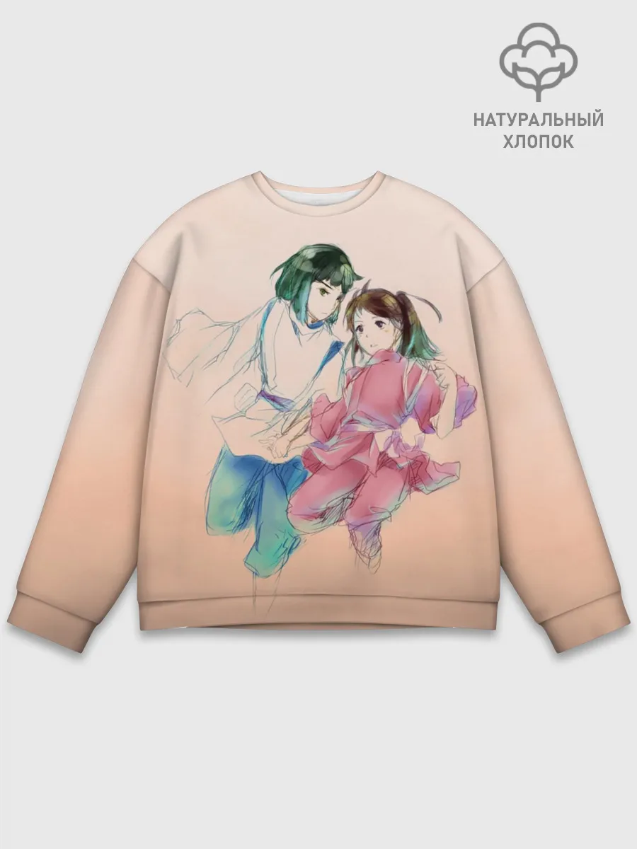 Мужской свитшот базовый / Тихиро и Хаку