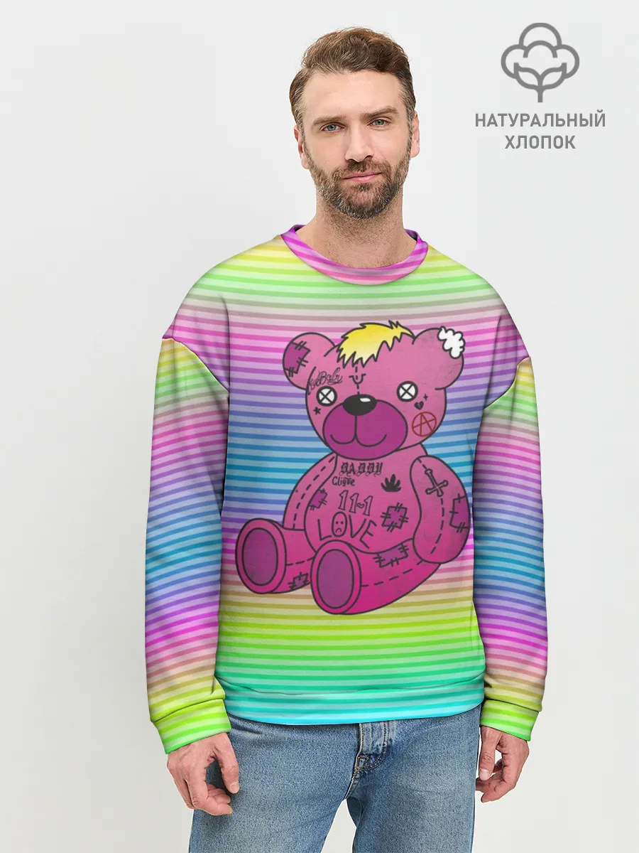 Мужской свитшот базовый / Мишка Lil Peep