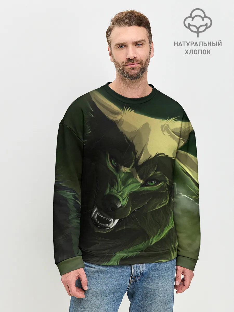 Мужской свитшот базовый / Дикий хищник