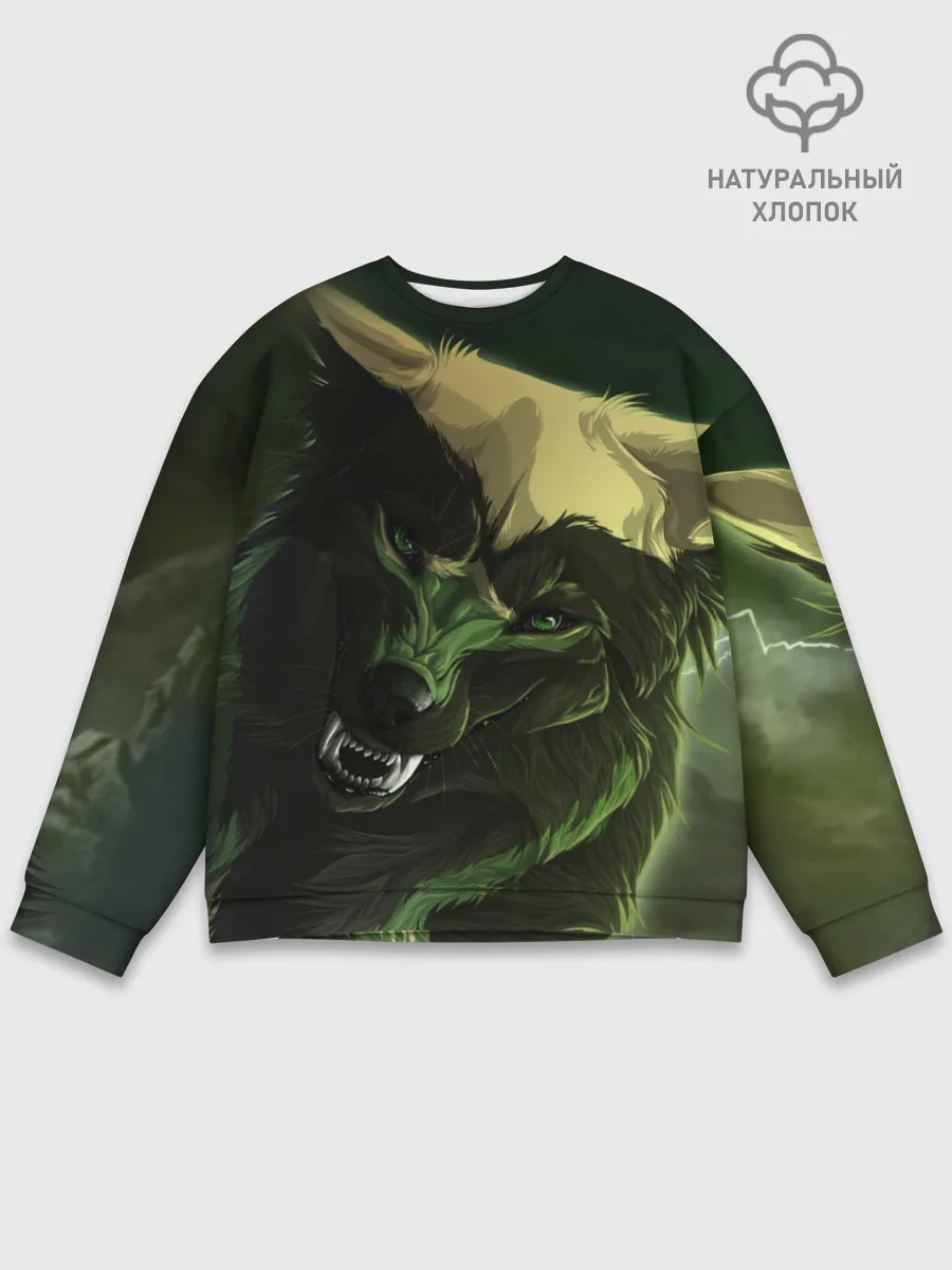 Мужской свитшот базовый / Дикий хищник