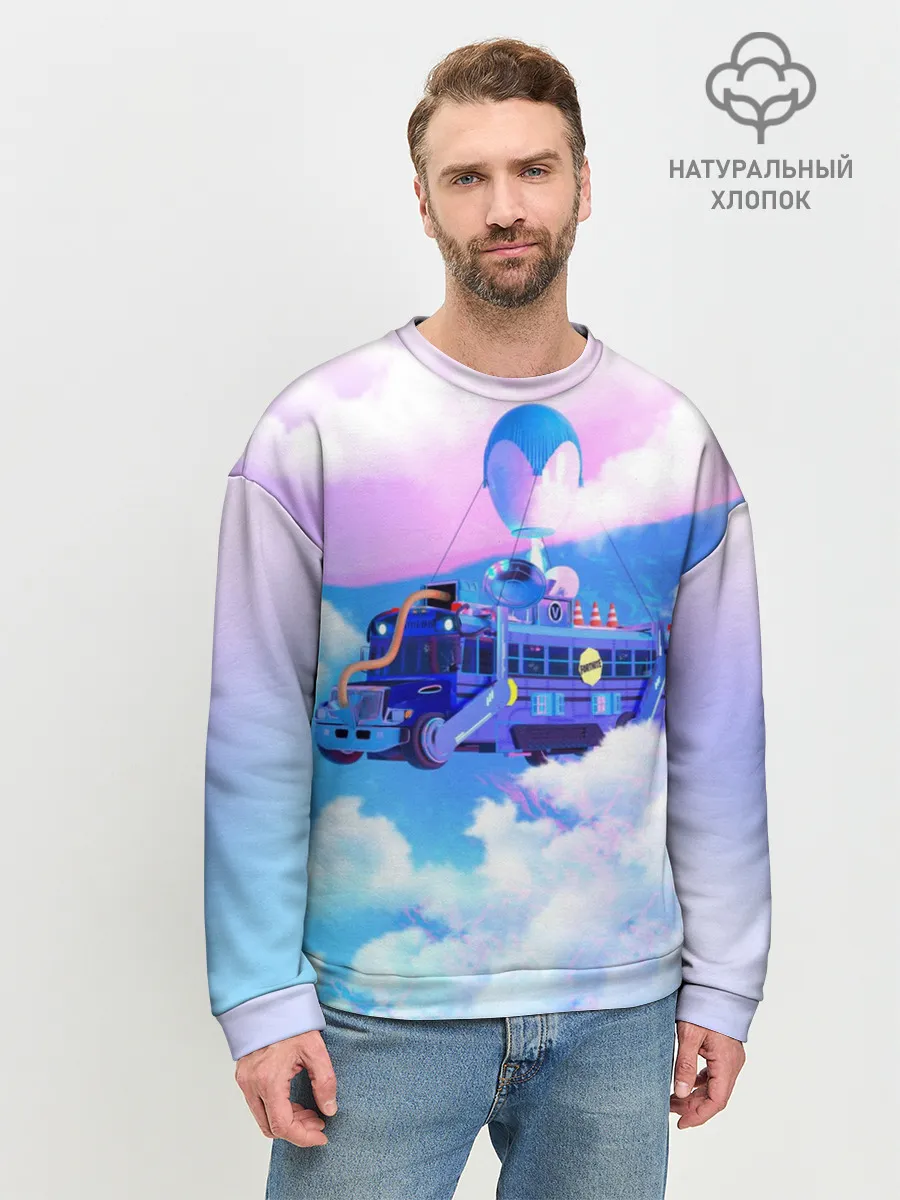 Мужской свитшот базовый / Fortnite Bus