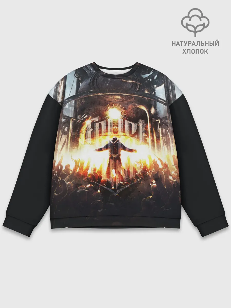 Мужской свитшот базовый / Frostpunk - city